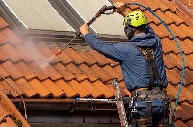 Démoussage et hydrofuge de toiture à Annebault